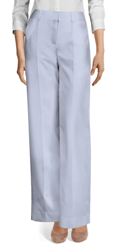 Sky Blue wide-leg pants - Image 4