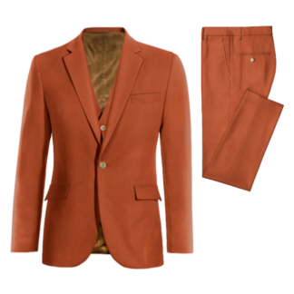 Terracotta wedding suit 3 pieces